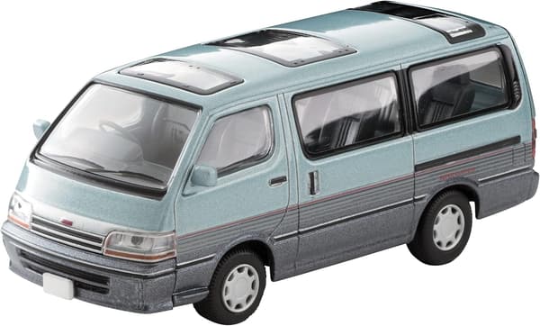 トミカリミテッドヴィンテージ ネオ 1/64 トヨタ ハイエースワゴン スーパーカスタム 水色/紺 完成品