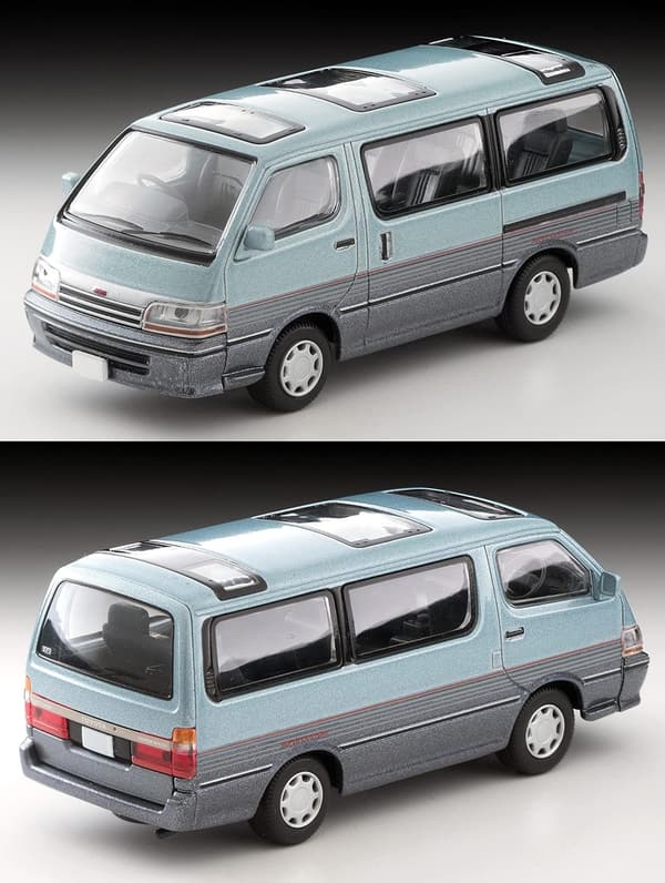 トミカリミテッドヴィンテージ ネオ 1/64 トヨタ ハイエースワゴン スーパーカスタム 水色/紺 完成品