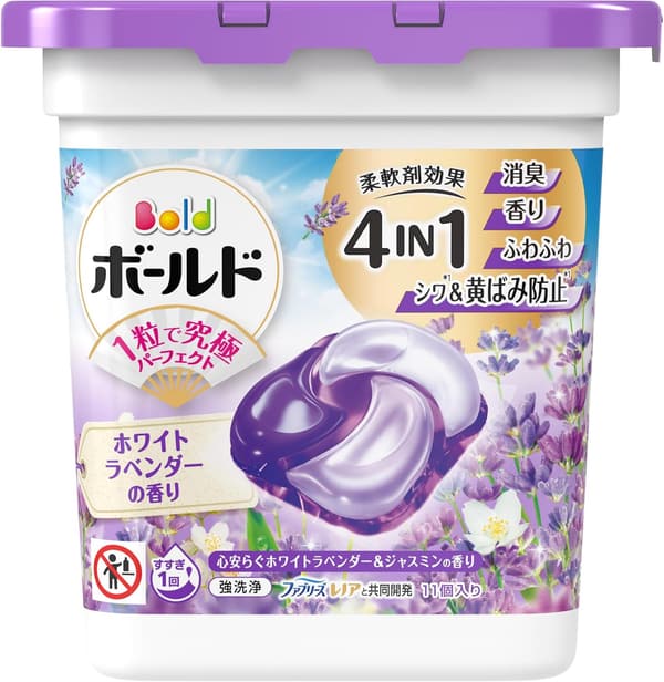 ボールド 洗濯洗剤 4in1 ジェルボール 本体 11個 ホワイトラベンダー＆ジャスミンの香り