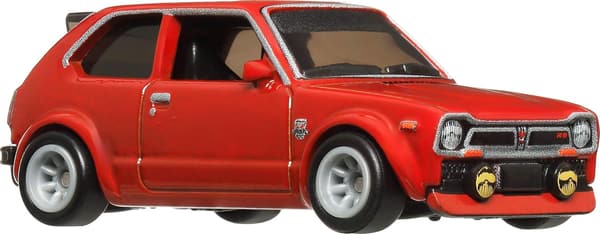 ホットウィール 日本の歴史的車両 73年式 ホンダシビック ミニカー 3歳以上用 レッド