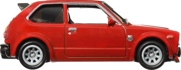 ホットウィール 日本の歴史的車両 73年式 ホンダシビック ミニカー 3歳以上用 レッド