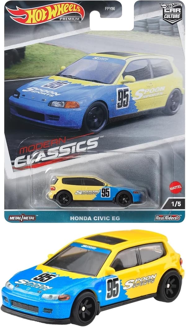 ホットウィール モダン・クラシックス ホンダシビックEG 3歳以上用