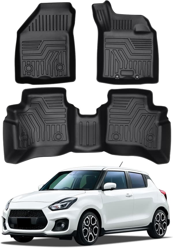 スズキ スイフト/スイフトスポーツ ZC33S専用 3D立体フロアマット 防水 TPE材質 3点セット