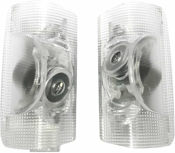 ヴェルファイア用 LED カーテシランプ 2個セット ロゴ投影 青 20系30系