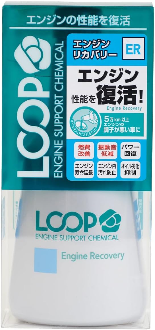 経年車向けエンジンオイル添加剤 ループ LP-43 走行距離5万km以上対応