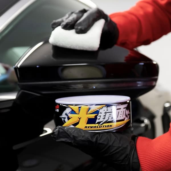 ダーク&ブラック車用 光鏡面ワックス 自動車塗装面の傷消し・保護用クロス
