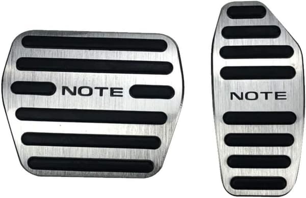 日産 新型ノート E13系専用 アルミペダルカバー 2点セット(シルバー)