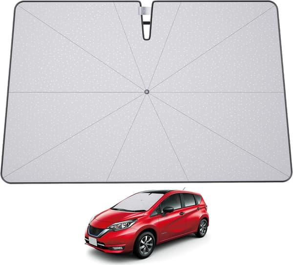 日産ノートE12専用 日除けサンシェード UVカット 傘型 車中泊用