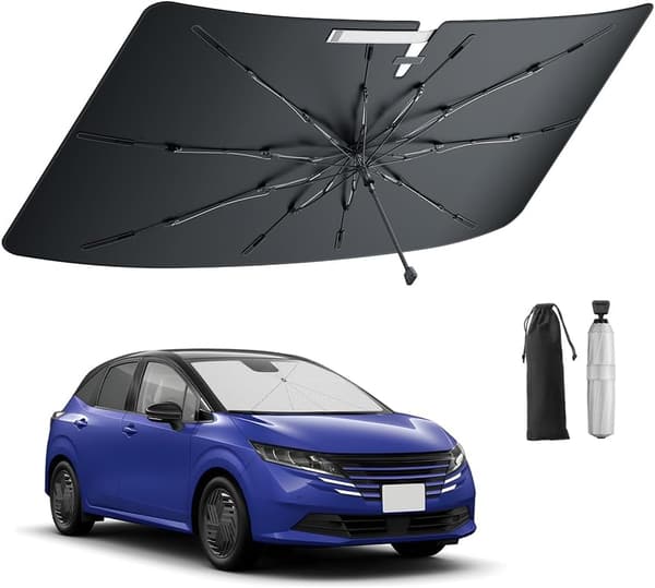 日産ノート E13専用サンシェード UVカット完全遮光 折り畳み式 車中泊用