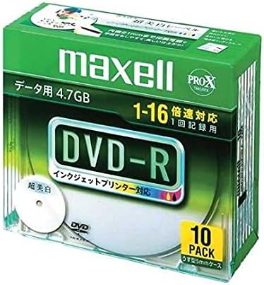 maxell データ用DVD-R 4.7GB 16倍速 インクジェットプリンタ対応ホワイト 10枚入