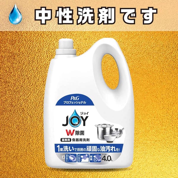 業務用 大容量 W除菌 食器用洗剤 4L