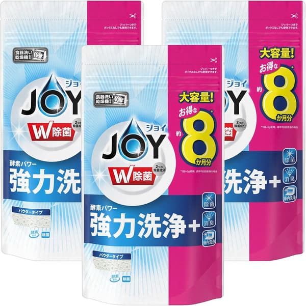ジョイ 食洗機用除菌洗剤 詰め替え大容量930g×3個セット