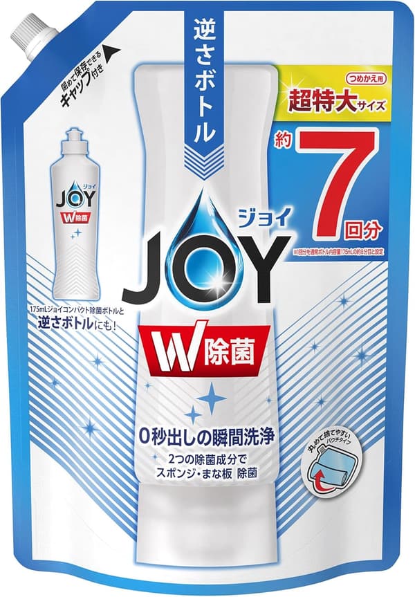 大容量ジョイ除菌コンパクト食器用洗剤詰め替え960mL