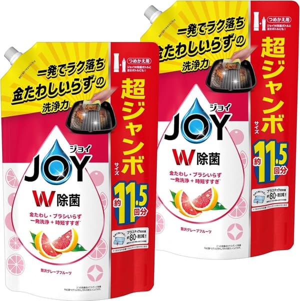 贅沢グレープフルーツ W除菌 食器用洗剤 詰め替え 1,490mL × 2個