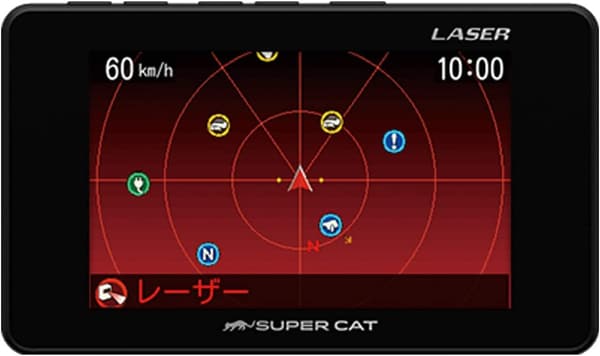 ユピテル LS100 レーダー探知機 エスフェリックレンズ・3.2インチ液晶