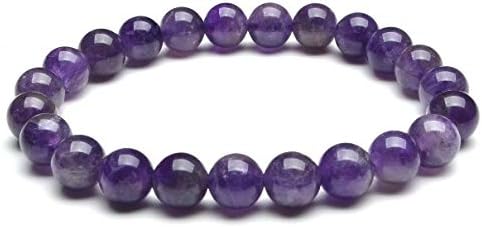 天然石パワーストーンブレスレット(3サイズ:6, 8, 10mm)【20種類から選択】