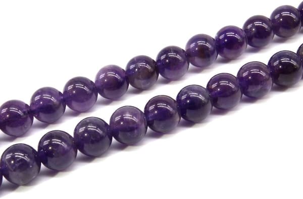 アメジスト8mm天然石パワーストーン1連15cmバラ売り