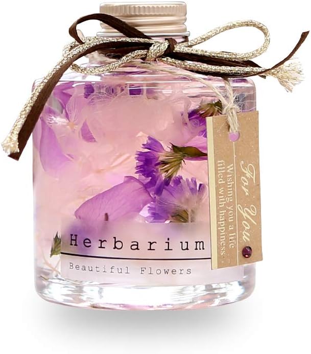 2月の誕生石アメジストハーバリウム - 女性向けギフト・お祝い用プリザーブドフラワー