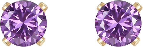 2月誕生石アメジストピアス 14金ゴールドフィルド 天然石パワーストーン