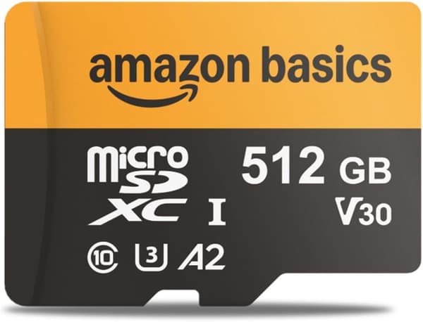 512GB microSDXCカード（アダプター付き）最大200MB/秒の読み取り速度