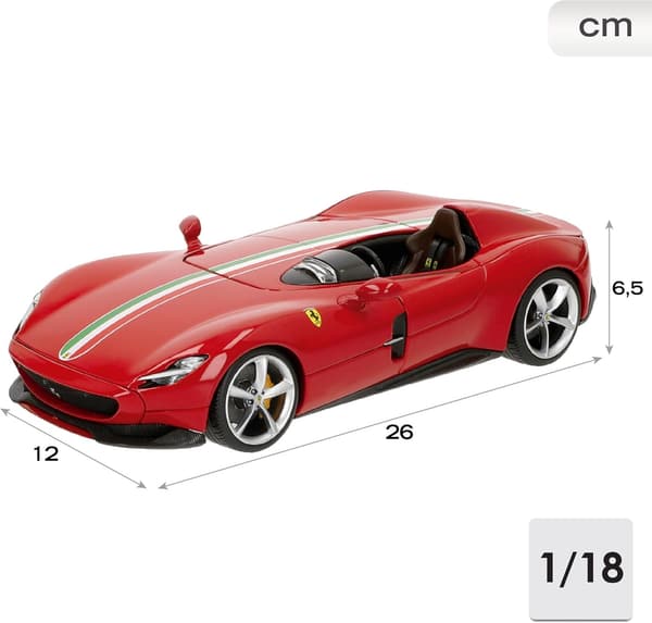 フェラーリ Monza SP1 1/18 レッド ダイキャスト ミニカー