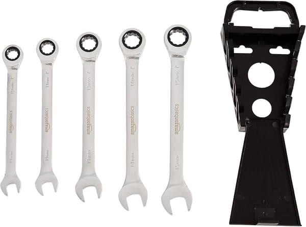 ラチェットレンチセット（メートル）5ピース - Amazonベーシック