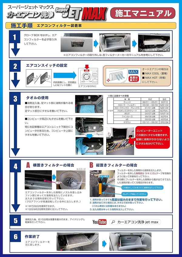 カーエアコン消臭剤 JETMAX 200ml 無香タイプ