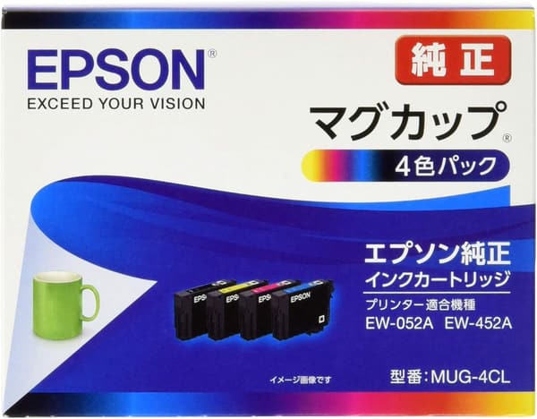 エプソン純正インクカートリッジ4色パック MUG-4CL