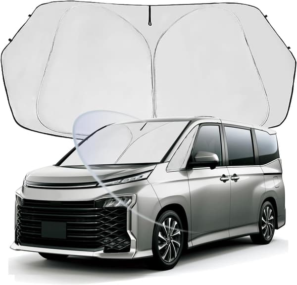 トヨタ ノア・ヴォクシー90系 専用 フロントガラス サンシェード 折り畳み式 UVカット 遮光断熱 取付簡単
