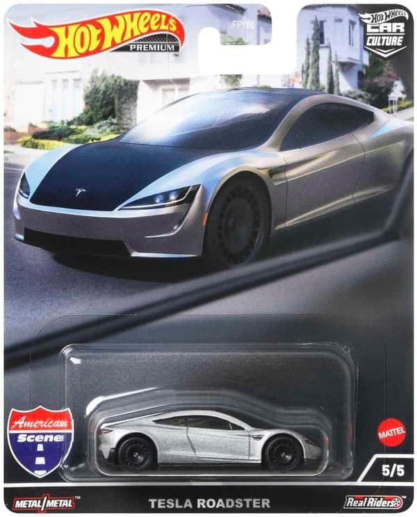 アメリカン・シーン テスラ ロードスター ホットウィール カーカルチャー 【3才以上】