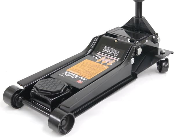 ローダウンガレージジャッキ 3.25t ダブルピストン 98mm〜535mm 低床 軽自動車〜大型車対応【ラバーパッド付】