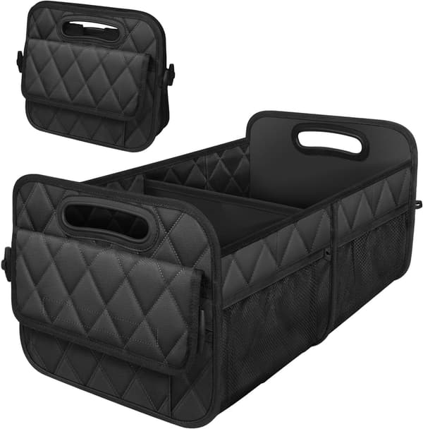 SUV用 50L 防水トランクオーガナイザー ポケット6個付き 収納カーアクセサリー