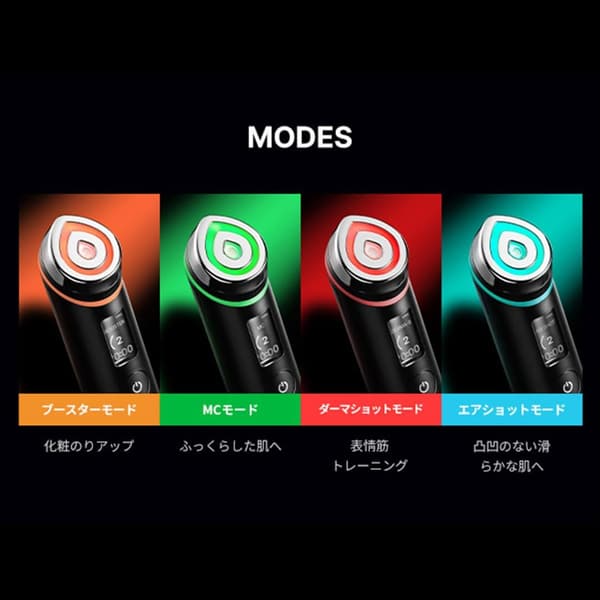 オールインワン美顔器 メディキューブ AGE-Rブースタープロ ブラック 日本語取扱説明書付き 携帯に便利 155g