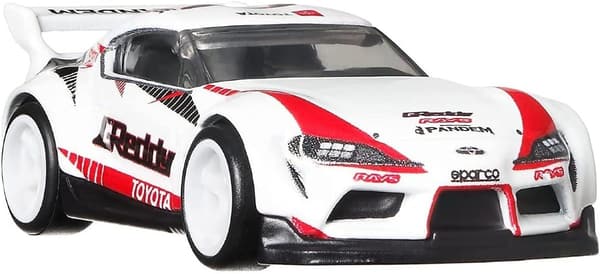 20トヨタGRスープラ ホワイト ホットウィール スライドストリート ミニカー