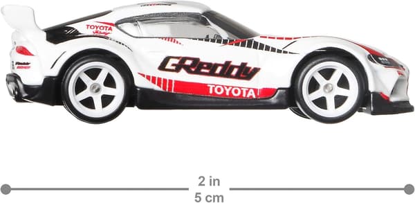 20トヨタGRスープラ ホワイト ホットウィール スライドストリート ミニカー