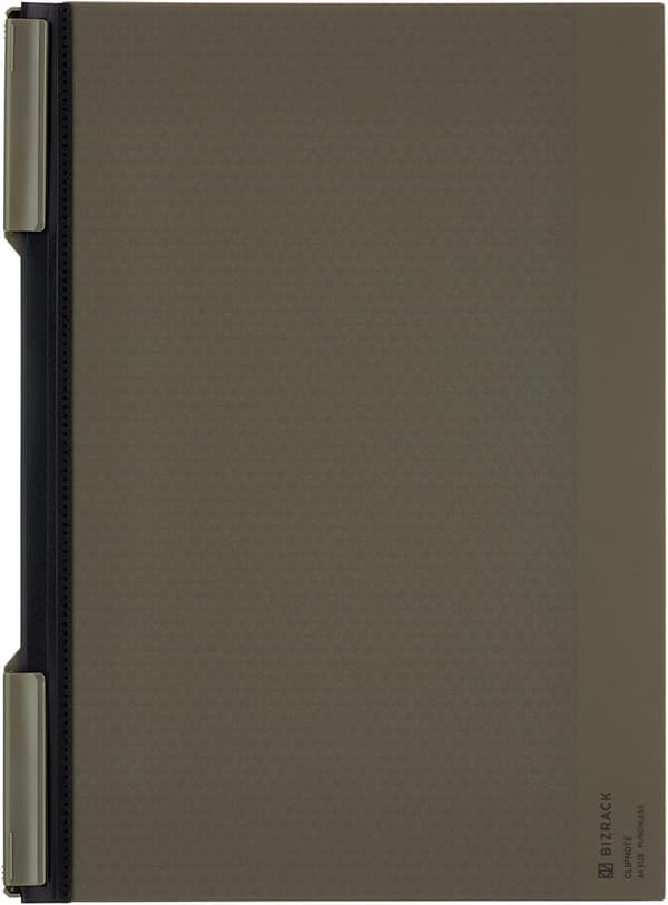 BIZRACK A4クリップノート オリーブグリーン コクヨ