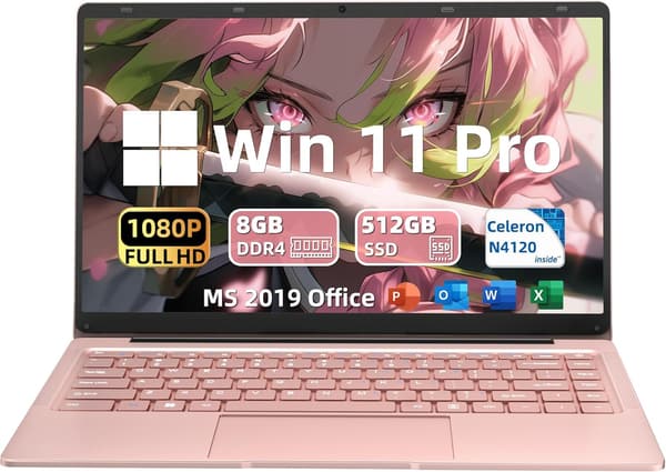 14インチ FHD IPS 薄型軽量ノートパソコン【MS Office 2019/Win 11Pro】学生・在宅勤務向け