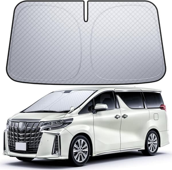 トヨタ アルファード/ヴェルファイア 30系用 6層断熱 フロントガラス サンシェード 車用 UVカット 折り畳み式