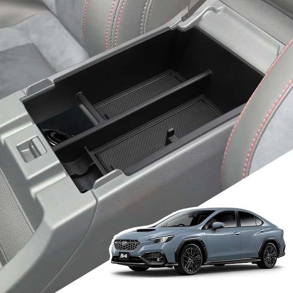 スバル レヴォーグ VN5/WRX S4 専用 コンソールボックス 収納トレイ ラバーマット付き