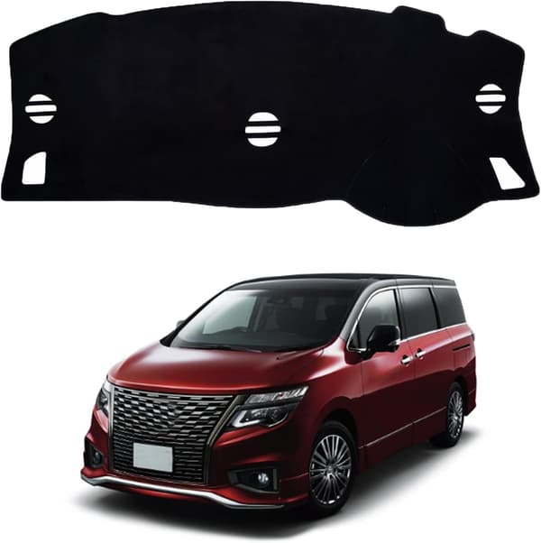 日産エルグランドE52専用ダッシュボードマット フランネル素材 日焼け防止 2010年8月以降モデル用