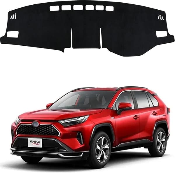 新型RAV4専用ダッシュボードマット フランネル製 ブラック 2019.4-現行