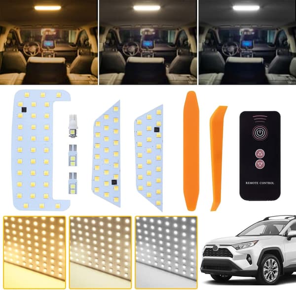 トヨタ RAV4 50系 LEDルームランプセット リモコン付き 3色30段階調光 MXAA52/MXAA54/AXAH52/AXAH54対応