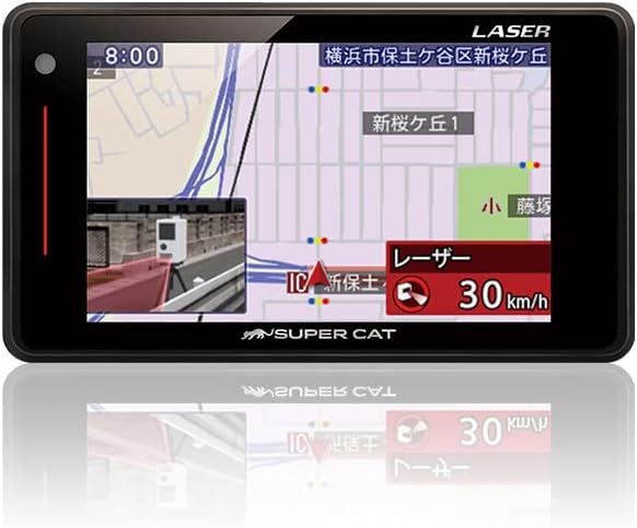 新型光オービス対応 GPS内蔵レーザー＆レーダー探知機 3.6型液晶