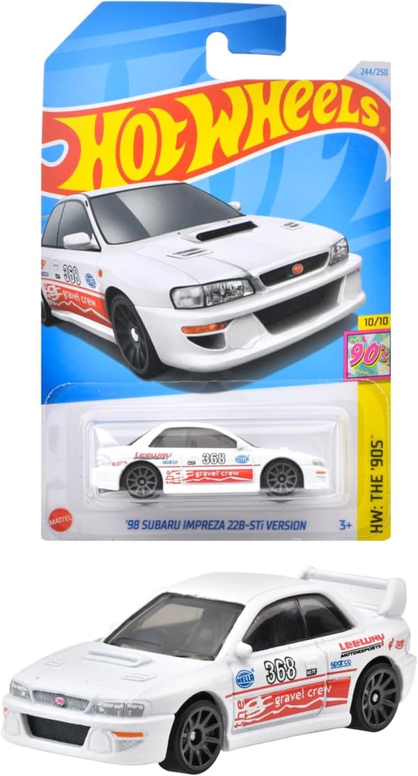 ホットウィール 乗り物おもちゃ '98 スバル インプレッサ 22B-STi ミニカー 3歳以上用