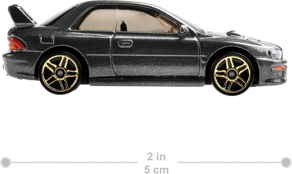 スバルインプレッサ22B STI ベーシックカー（ホットウィール，グレー）