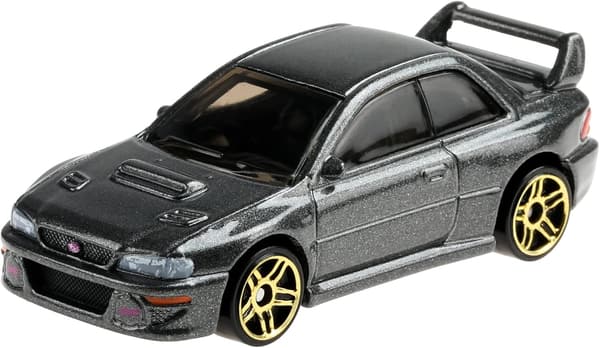 スバルインプレッサ22B STI ベーシックカー（ホットウィール，グレー）