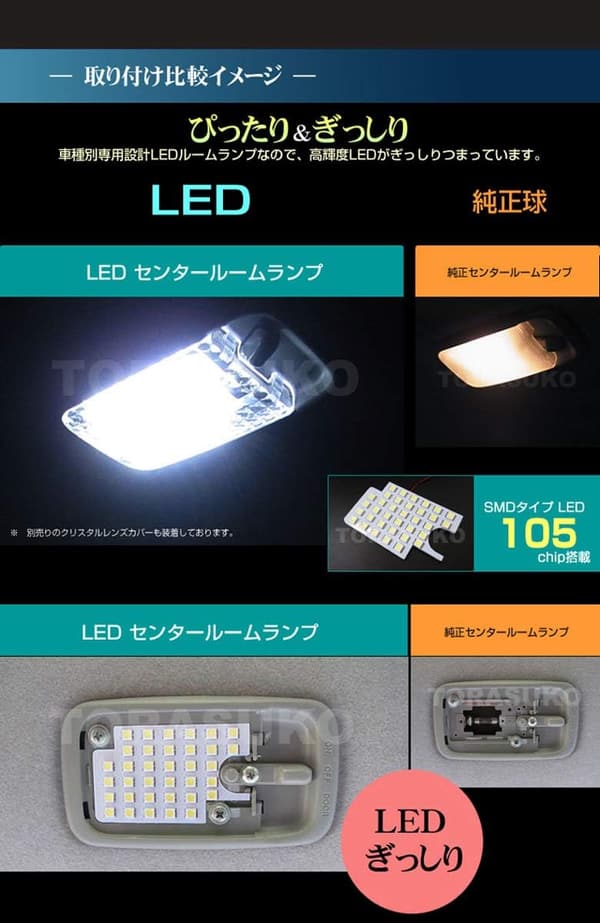 ミライース LA350S/360S系 用 LEDルームランプ SMD