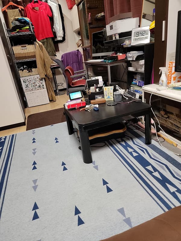 新生活向け リバーシブル天板 カジュアル正方形こたつ テーブル ブラック 60×60×38.5cm