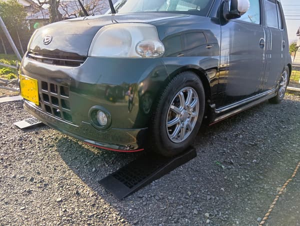 大型車対応 ジャッキサポート ローダウン車用 ブラックタイヤスロープ 2個セット