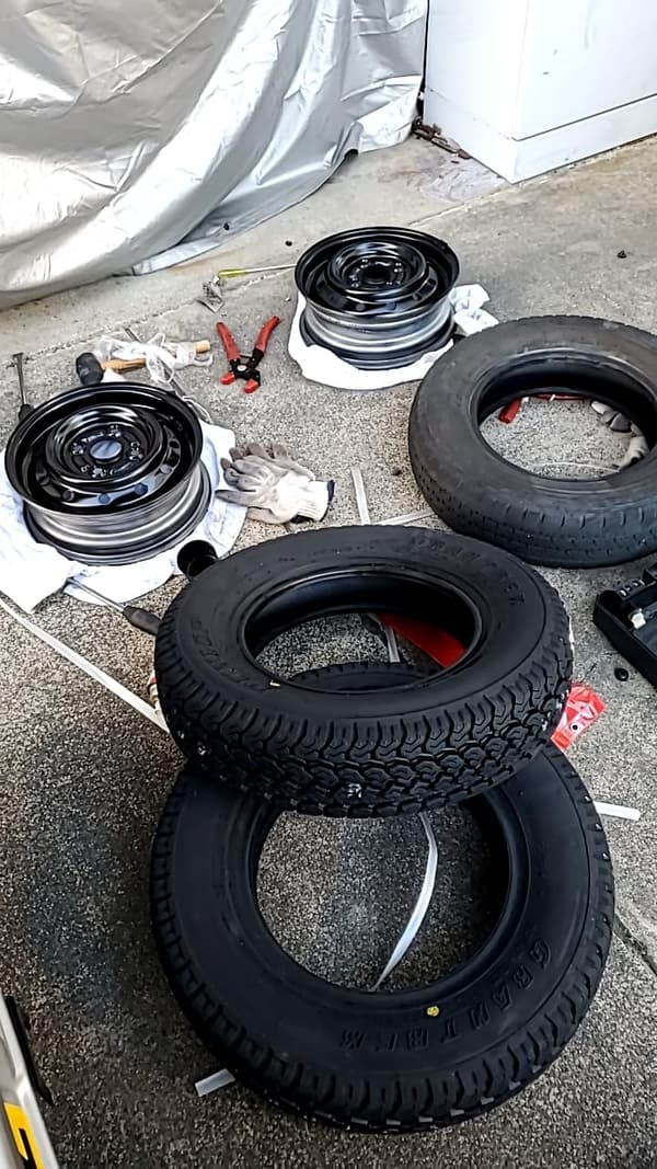 ダンロップ TG-4 145R12 タイヤ 4本セット